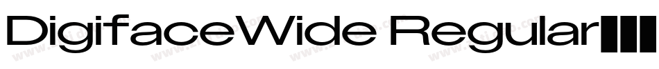 DigifaceWide Regular生成器字体转换